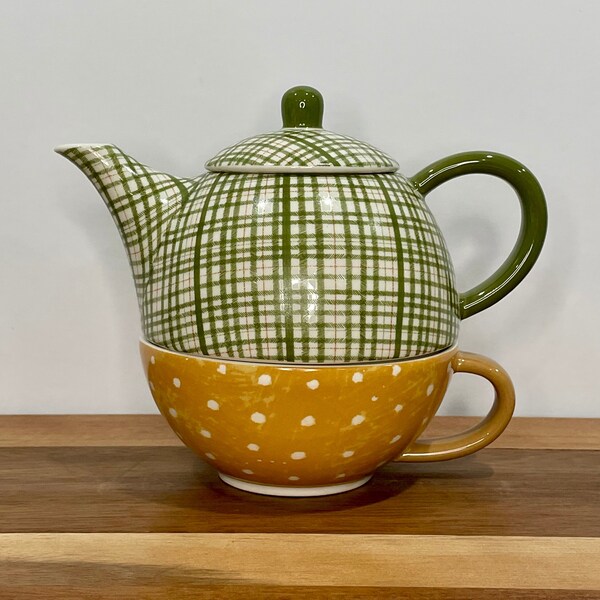 Stoneware Tea Set - Etsy