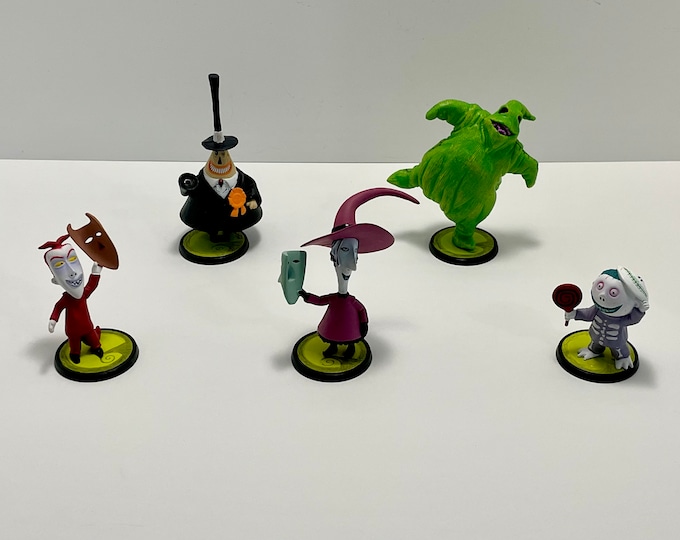 RARE Disneys Nightmare Before Christmas Deluxe Figures Etsy