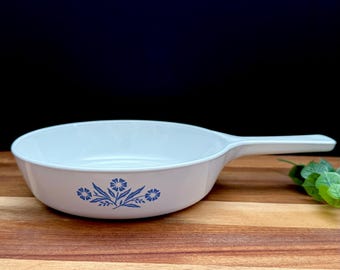 ビンテージ コーニングウェア ブルーコーンフラワー 6.5インチ ソースパン