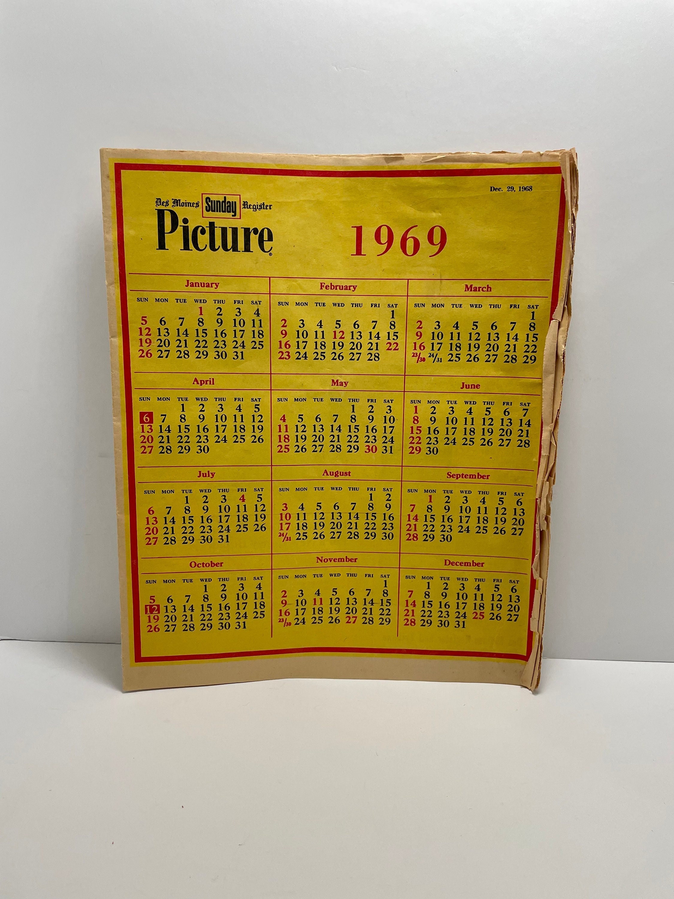 1969 Newspaper Year End December 29, 1968 Robert Kennedy Richard Nixon  Vintage Iowa Newspaper 1969 Predictions Nixon Election - Etsy Israel