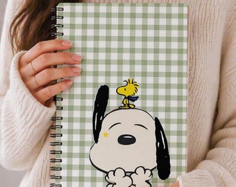 Snoopy and Woodstock Illustration Spiral Notebook | Ruled Journal