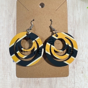 Pittsburgh Football Earrings