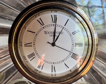 Waterford Crystal Starburst Desk Clock