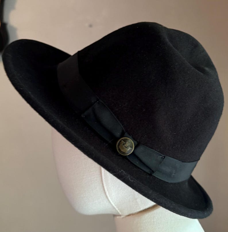 Goorin Brothers Black 100% Wool "The Doctor" Fedora image 4