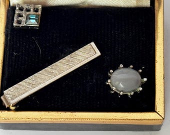 Vintage 50er Jahre Botschaft Set Herren Accessoires: Achat Krawatte Tack