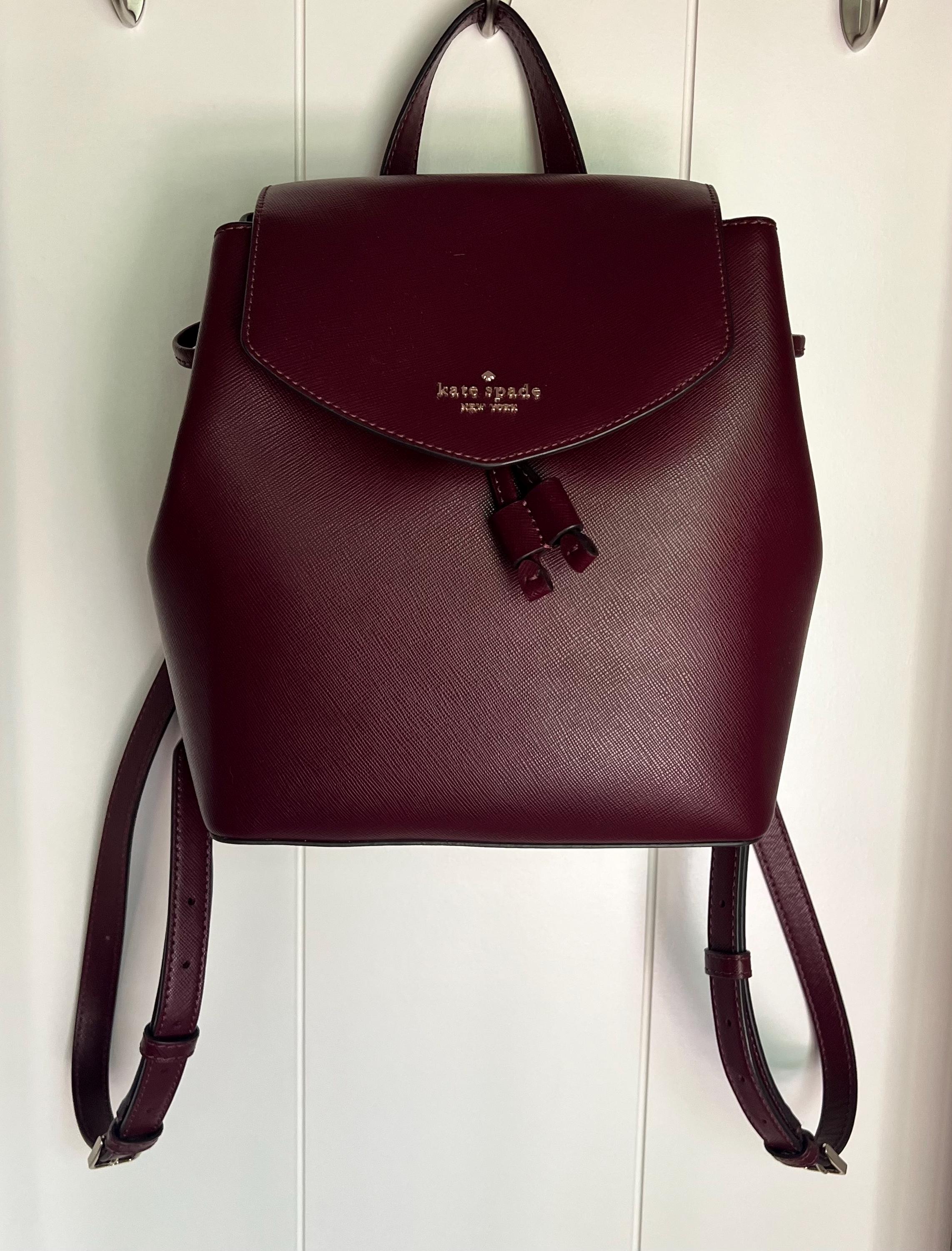 kate spade Burgundy Backpack with Gold Hardware Kate Spade New York Saffiano Leather Backpack - Burgundy  main image 3