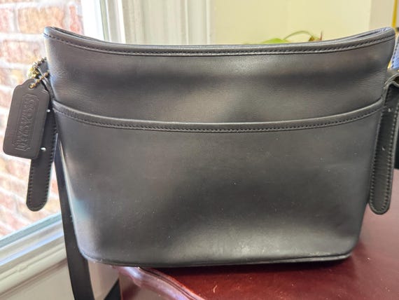 Vintage Coach Black Equestrian Shoulder