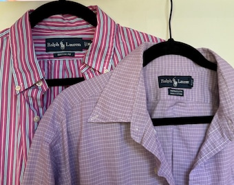 Lila und Pinkes Paar Ralph Lauren Button-Ups