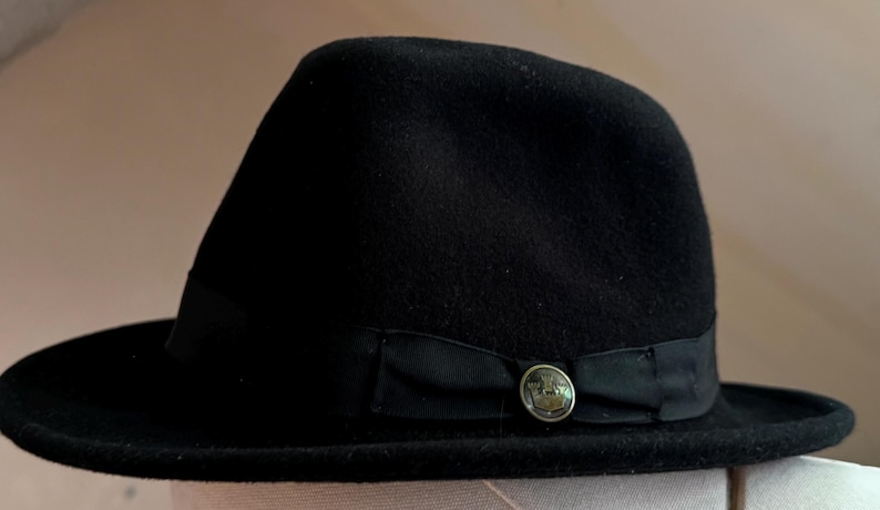 Goorin Brothers Black 100% Wool "The Doctor" Fedora image 1