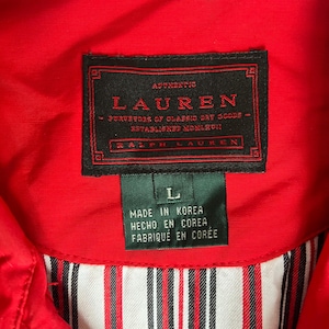 Red Ralph Lauren Raincoat