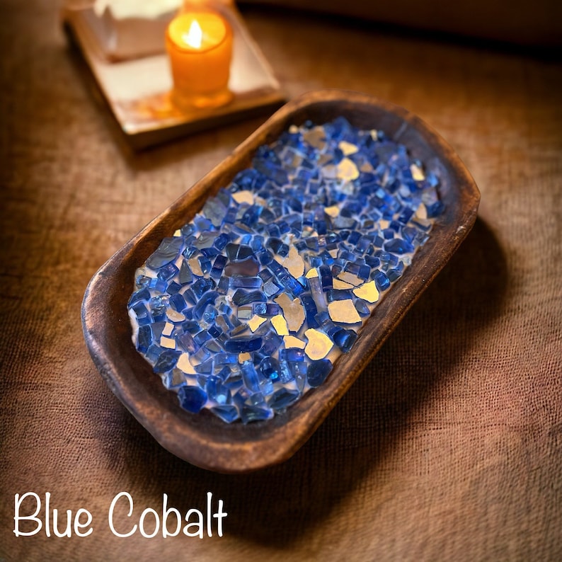 Fire Glass Dough Bowl Candles Etsy