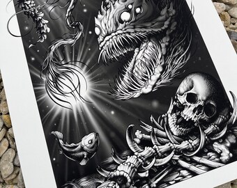 Impressão Dark Abyss A3/A4 NST 315gsm