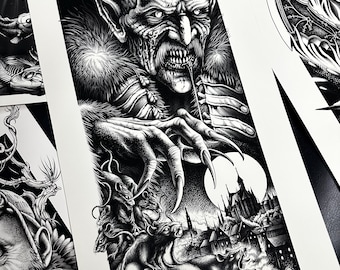 Nosferatu / Conde Orlok Impressão artística 23,3”x12,3”