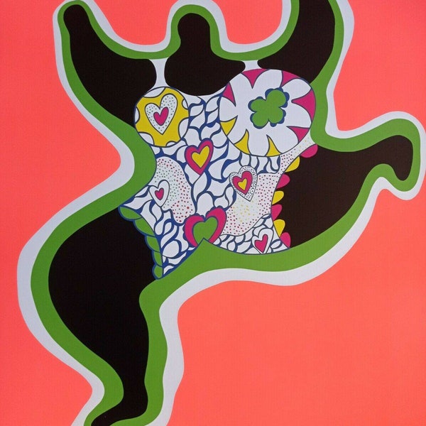 Niki de Saint-Phalle - Tanzendes Mädchen (Nana) - Wunderschöne große Nachbildung