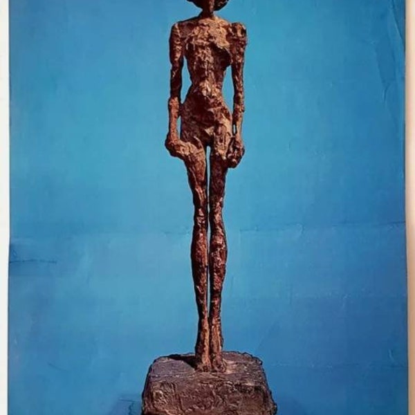 Alberto Giacometti ,- Photolithographie Gaspari Maeght, 1978 - Belle et rare affiche d'Alberto GIACOMETTI, 1978