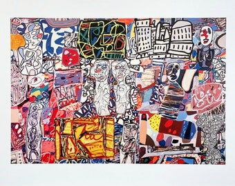 Jean Dubuffet - "Mele Moments", Colour Offset Lithograph, Outsider Art / Art brut