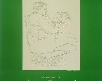 Pablo PICASSO (1881-1973) - Portrait of a Reader, Lithograph,  1970