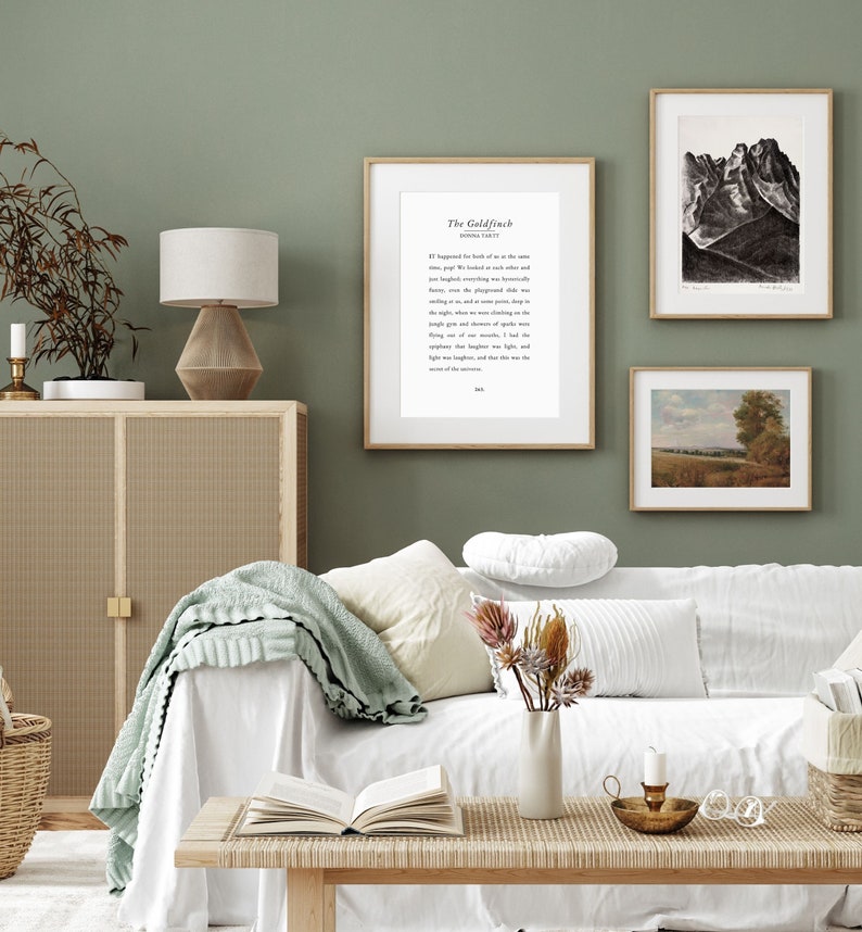 THE GOLDFINCH Printable Book Quote, Book Quote Art Prints, Book Decor