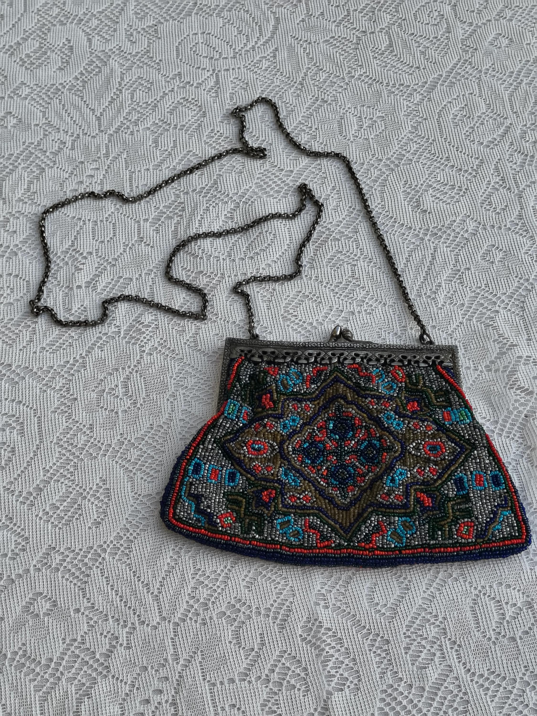 Vintage Christiana Beaded Shoulder Bag - Etsy