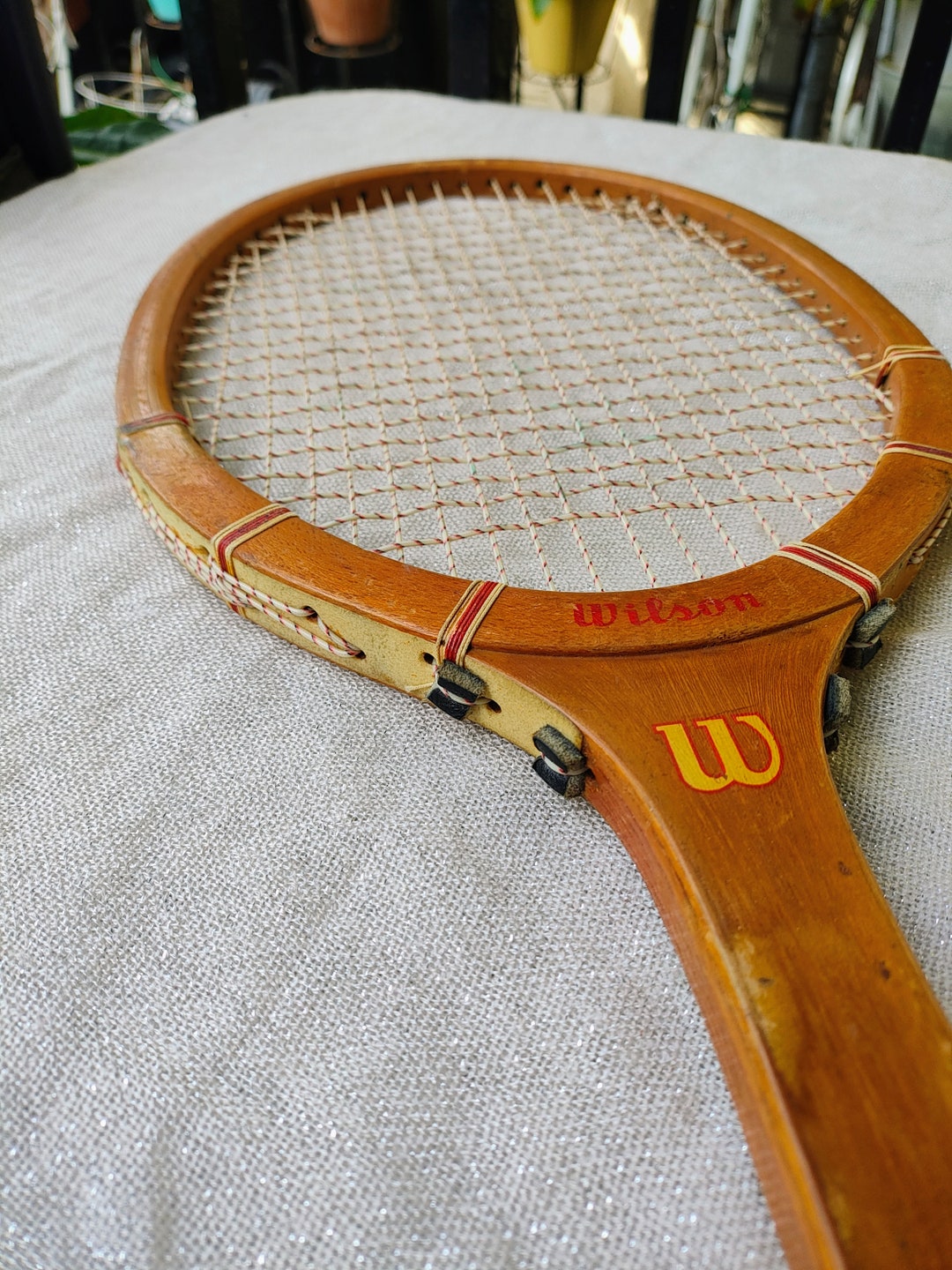 Vintage WILSON Bobby Riggs Autographed Wooden Tennis Racket - Etsy