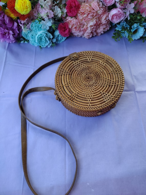 Round rattan bag Gem