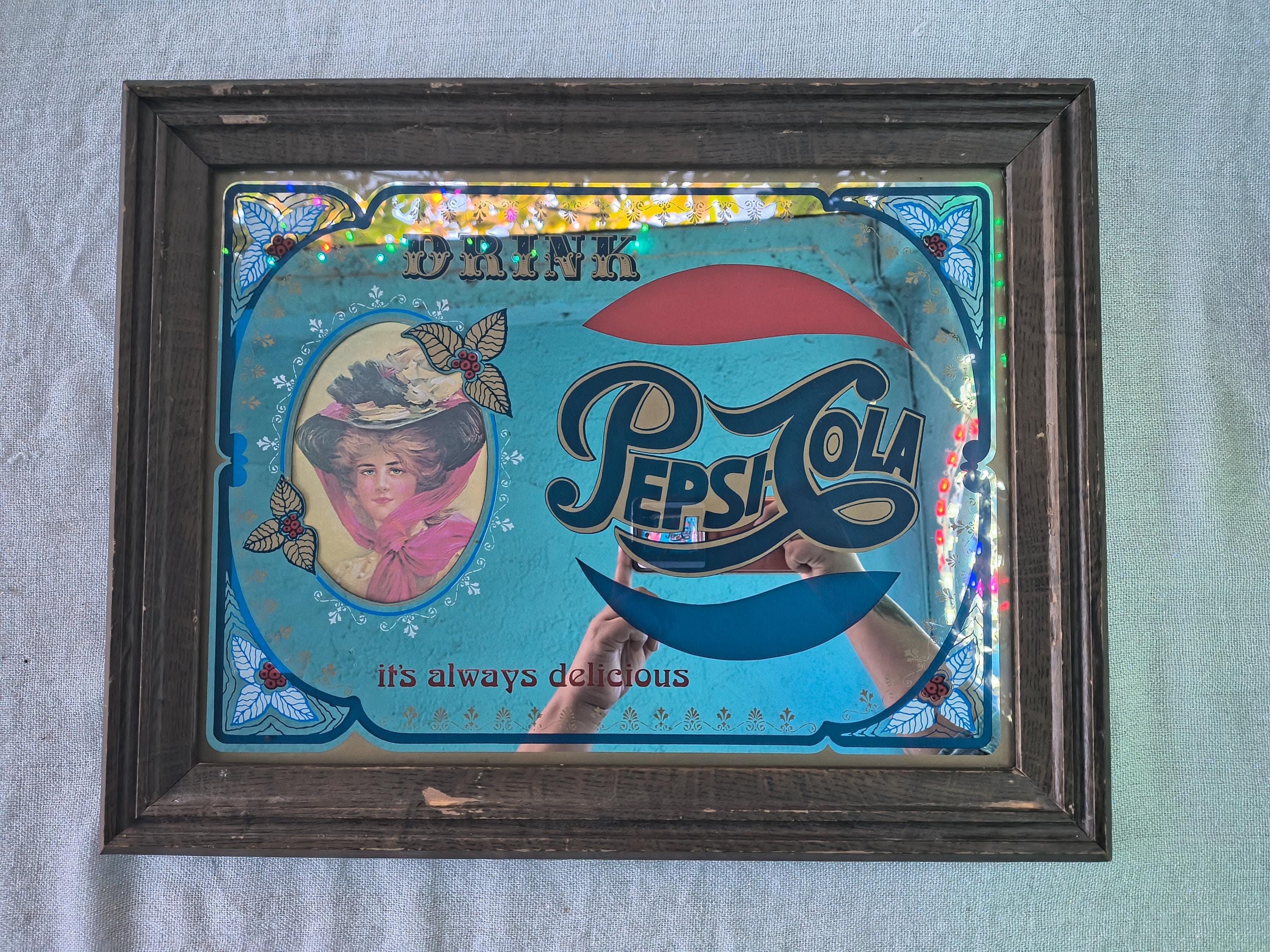 PEPSI-COLA 壁掛け　パブミラー　ビンテージ ペプシコーラ ヴィンテージパブミラー｜アンティーク雑貨