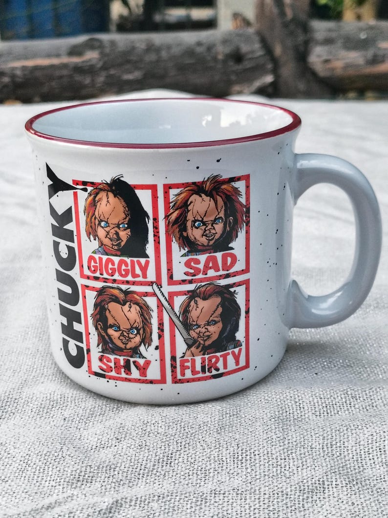 Silver Buffalo Chucky Moods Camper Mug