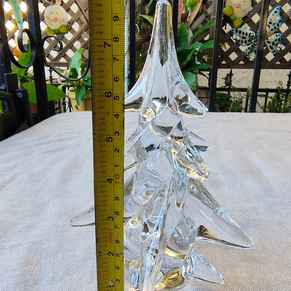 Midcentury Modern TOSCANY Solid 24% Lead Crystal Christmas Tree