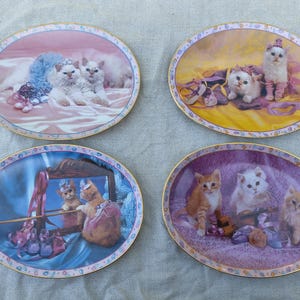 Set of 4 Danbury Mint  Prima Ballerinas Collector Plates