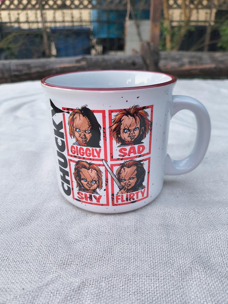 Silver Buffalo Chucky Moods Camper Mug - Thumbnail 3