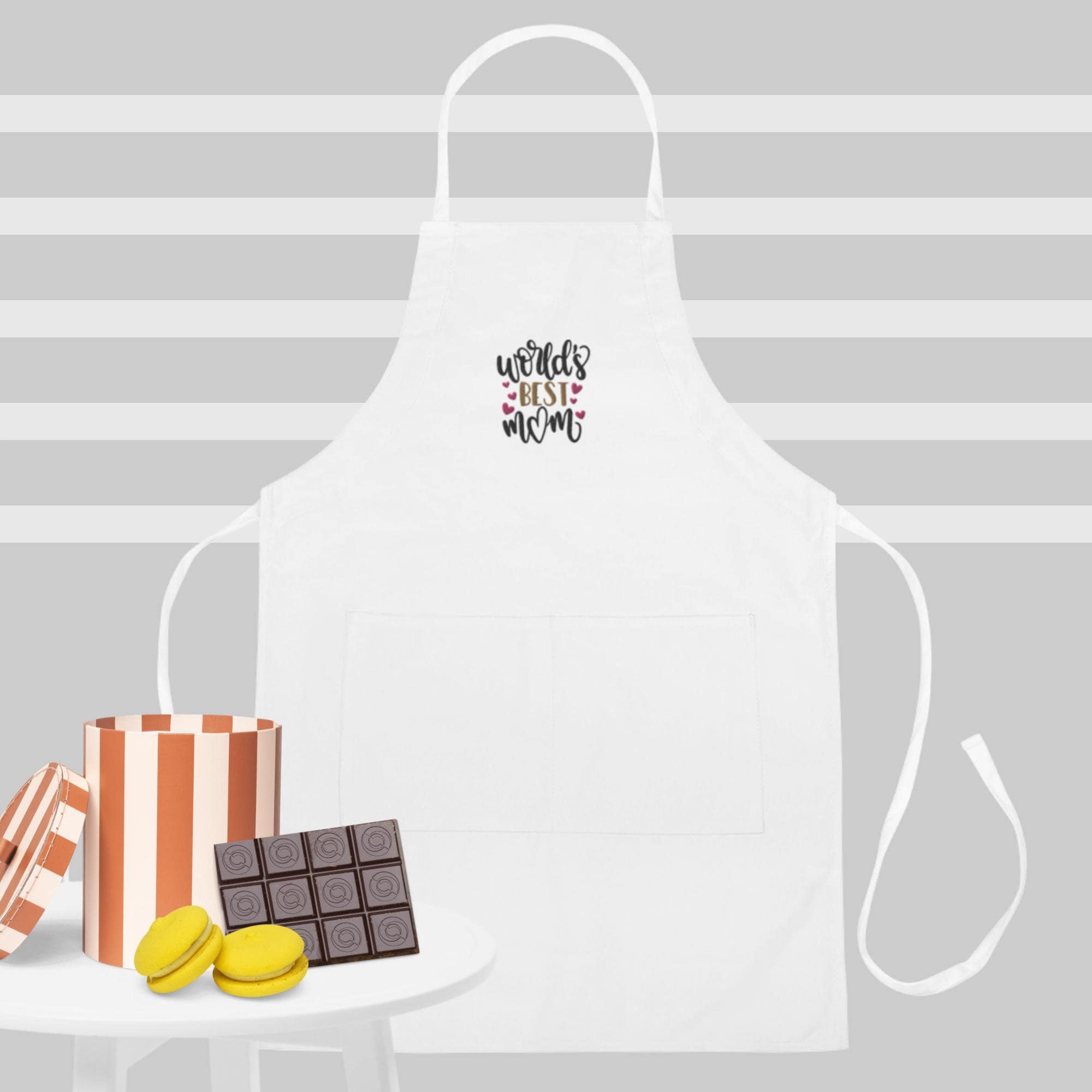 Moon's Best Mom Embroidered Apron 