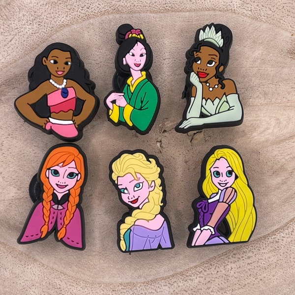 Classic Princess Croc Charms For Croc Clogs Only