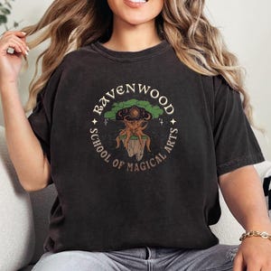 Ravenwood School of Magical Arts | Wizard101 Fan T-Shirt | Vintage Magical Academia Shirt | Comfort Colors | Retro Gamer Gift