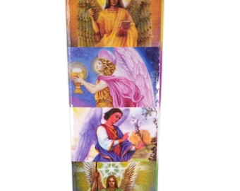 CANDLE 7 Archangels, 7 Archangels Protection and Guidance Candle, Protection and Guidance Candle