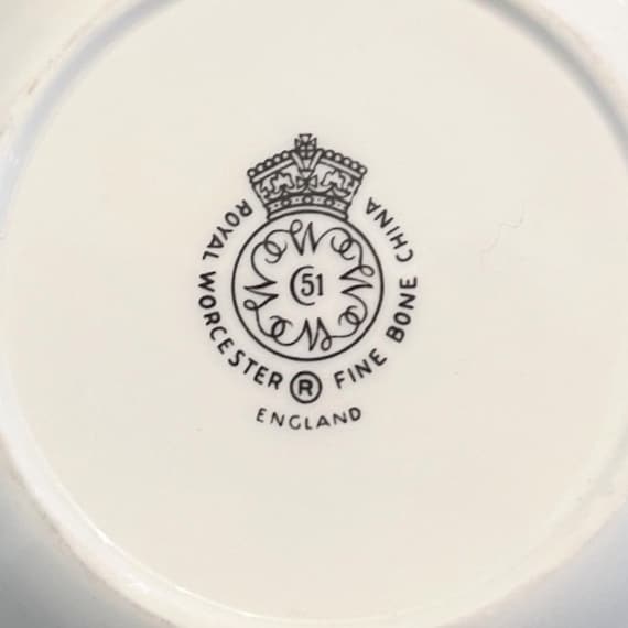 1960s Royal Worcester England Ashtray Trinket Tra… - image 5