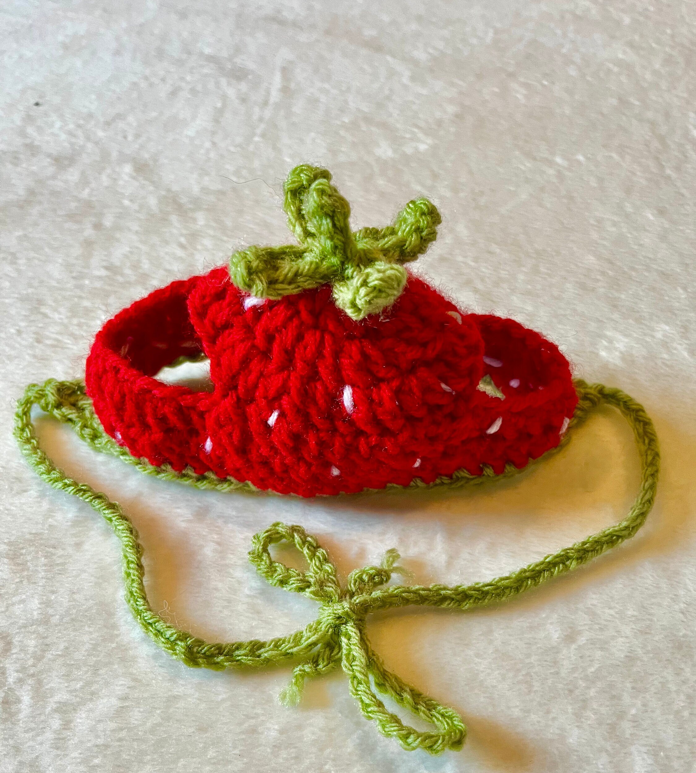 Crochet Strawberry Pet Hat Crochet Hats for Cats Crochet Etsy