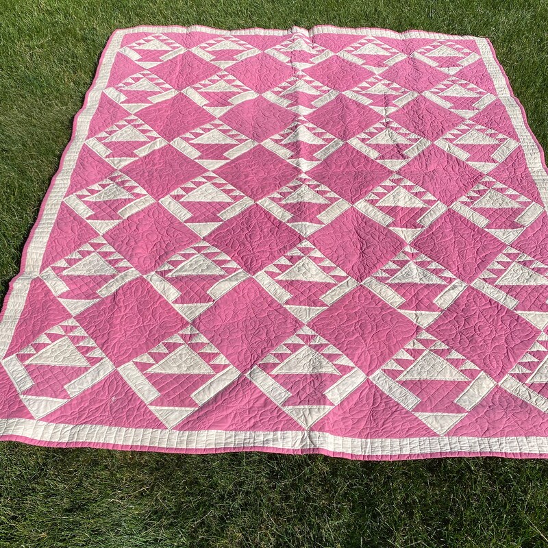 Simple Two Color Quilt Two Color Quilt - Etsy