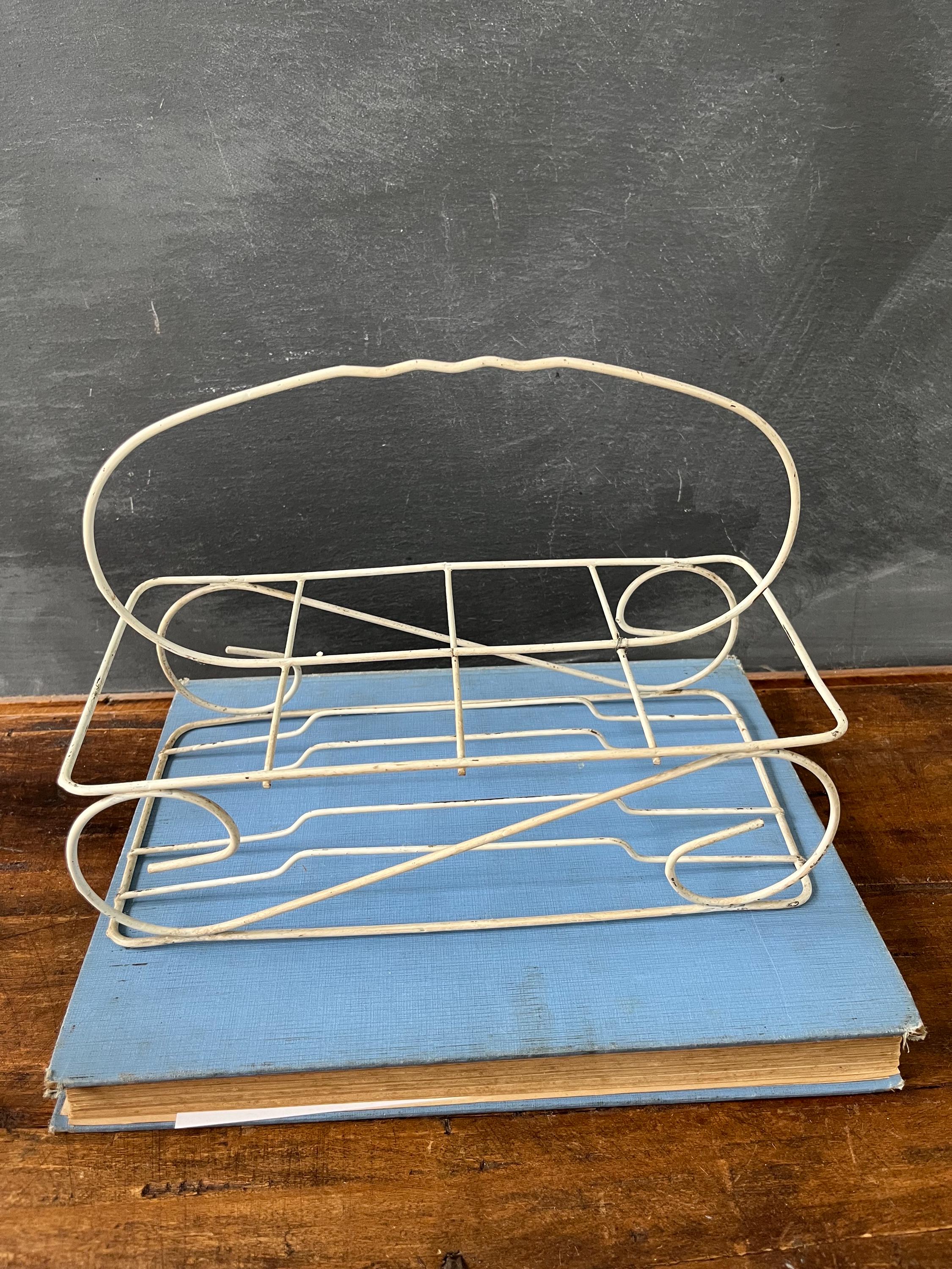 Vintage Mid Century Glass Carrier - Etsy