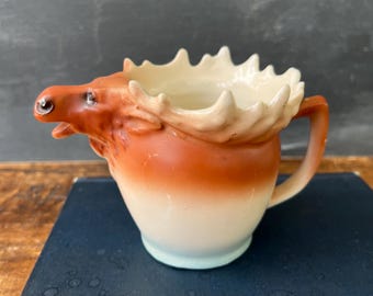 Vintage Czech Ceramic Moose Creamer (1950s-1960s)