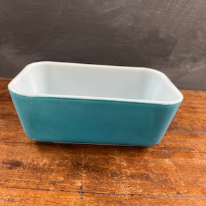 Vintage PYREX Blue Fridge Container with NO Lid, Refrigerator Storage Dish, 502, Refrigerator Box