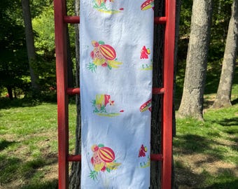 Vintage 1940s Southwest Tablecloth, Printed, Cotton
