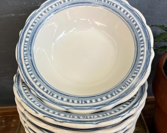 Vintage Syracuse China 1776 Bicentennial Soup Bowl, Liberty, Blue and White, Americana, Restaurant Ware, Cereal Bowl, Price Per Bowl