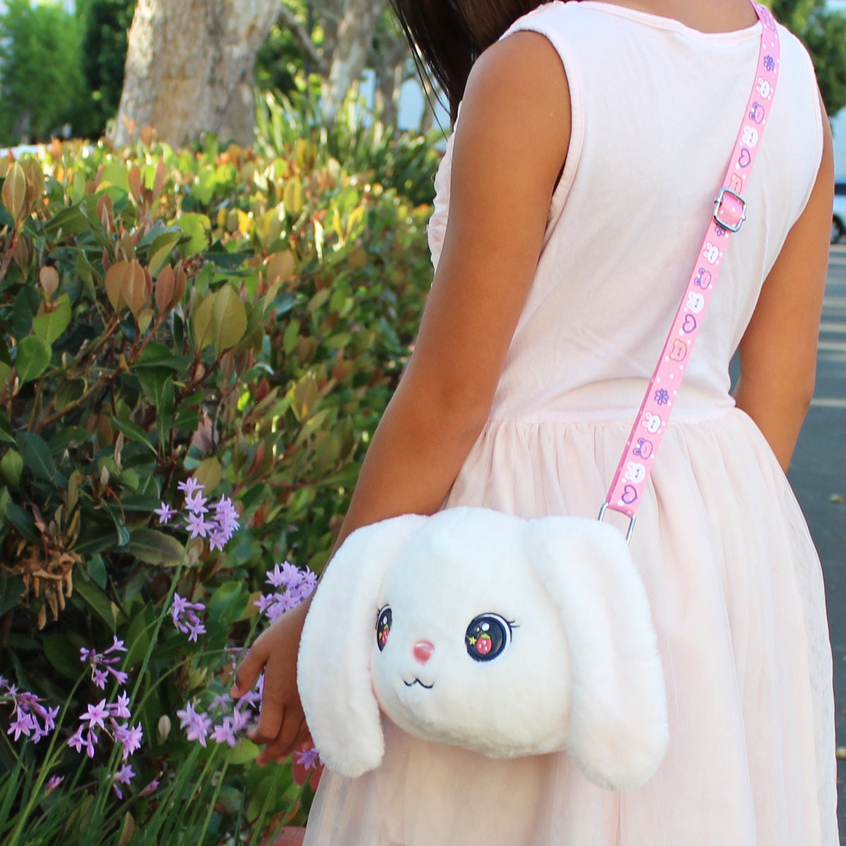 Genuine leather creative bunny coin purse bag children animal cute cartoon  hand bag key bag birthday gift