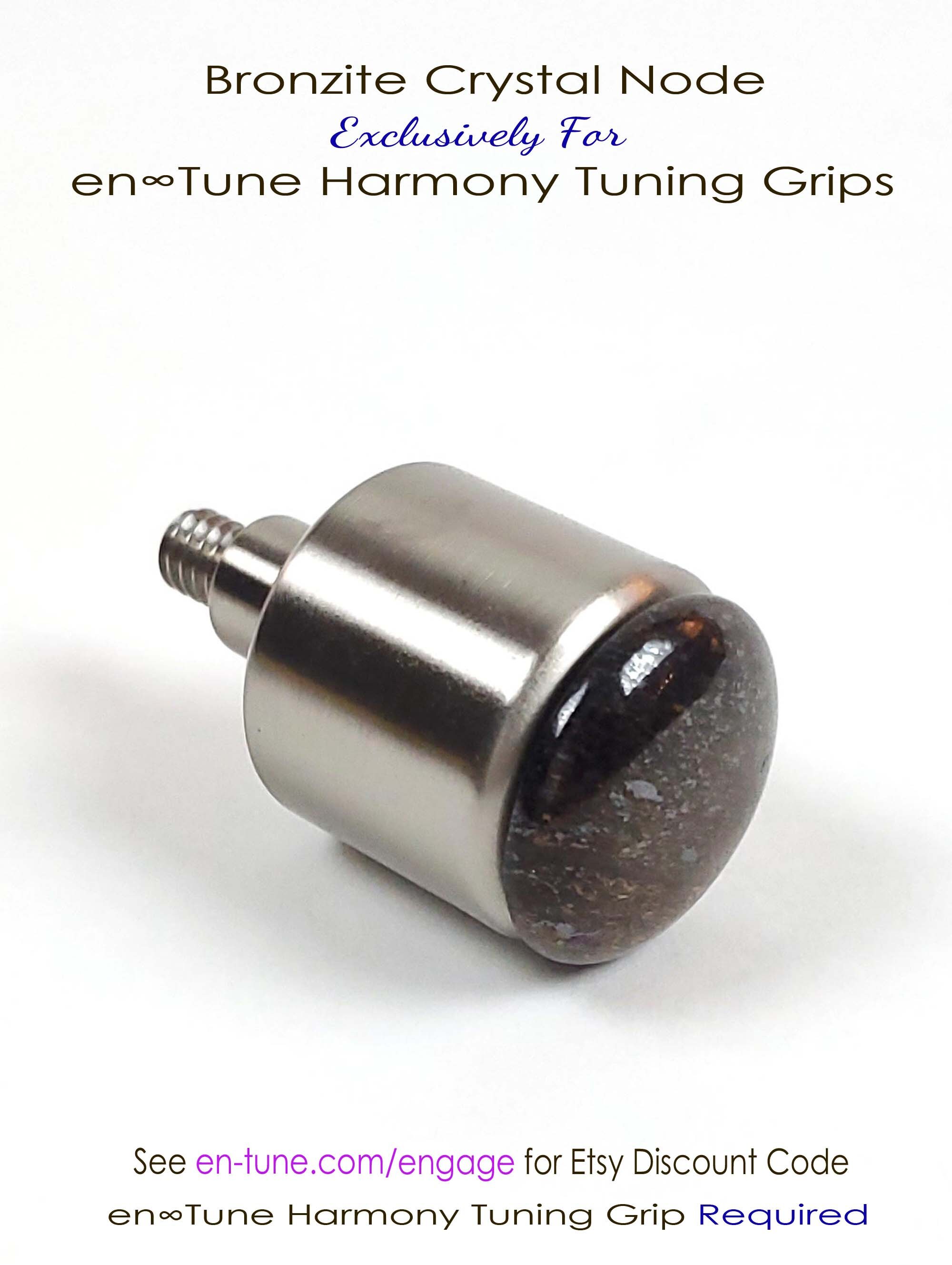 Bronzite Tuning Fork Gem Foot Chakra Balancing Crystal Node Easyon