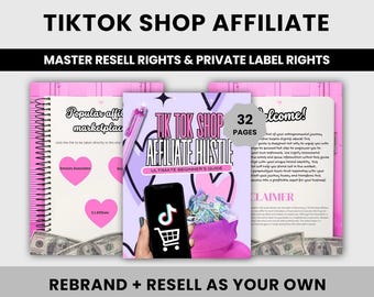 Tiktok Shop Affiliate Hustle Guide: Canva Ebook PLR MRR - Etsy