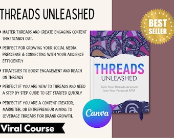 Threads Unleashed by Adam Dukes Ebook MRR How to Grow Followers and ...