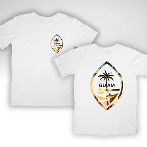GUAM SEAL, Guam Shirt, Palmen GUAM Sweatshirt, Guahan Sonnenuntergang, Guam Souvenir Geschenk, Marianen Geschenk, Guam Reise Shirt, Chamorro Shirt