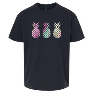 Pineapple Shirt, Cute Pineapple Shirt, Pineapple Lover Shirt, Minimalist, Aesthetic Shirt, Trendy Summer Shirt, Pastel Rainbow Pineapple Tee