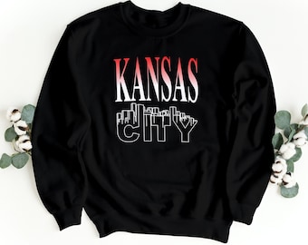 Kansas Cityscape Tee, Simple Souvenir Shirt