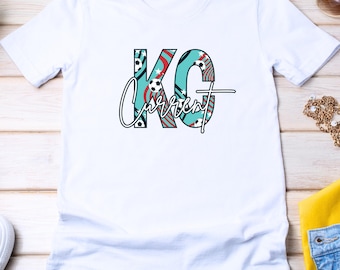 Koszulka drużyny piłkarskiej Kansas City, koszulka KC Teal, aktualna koszulka KC, koszulka Kansas City Soccer, koszulka Kansas City Gift, koszulka z możliwością personalizacji